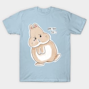 Caring Friend Fat Bunny by Bunniesmee T-Shirt